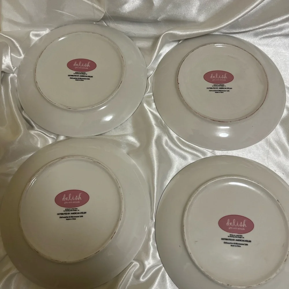 Chic Party Plates Set - Black, Yellow, Pink, Orange